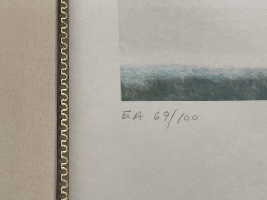 Salvador Dali (1904-1989) Hand Signed 3-D Stereoscopic Lithograph On Japon Paper Titled 'Christ Of Gala' Limited Edition EA 69/100 In Custom Frame 56 X 38 Appraised $6,600 In 1987 With Certificate Of Authenticity - See Photos [Photo 8]