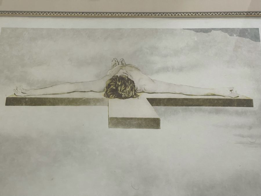 Salvador Dali (1904-1989) Hand Signed 3-D Stereoscopic Lithograph On Japon Paper Titled 'Christ Of Gala' Limited Edition EA 69/100 In Custom Frame 56 X 38 Appraised $6,600 In 1987 With Certificate Of Authenticity - See Photos [Photo 11]