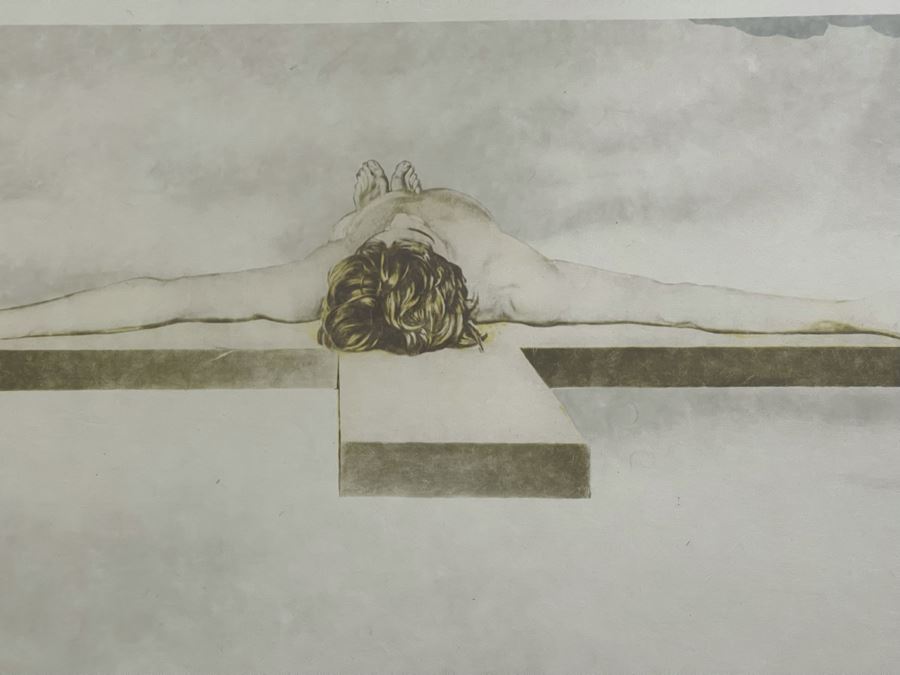 Salvador Dali (1904-1989) Hand Signed 3-D Stereoscopic Lithograph On Japon Paper Titled 'Christ Of Gala' Limited Edition EA 69/100 In Custom Frame 56 X 38 Appraised $6,600 In 1987 With Certificate Of Authenticity - See Photos [Photo 12]