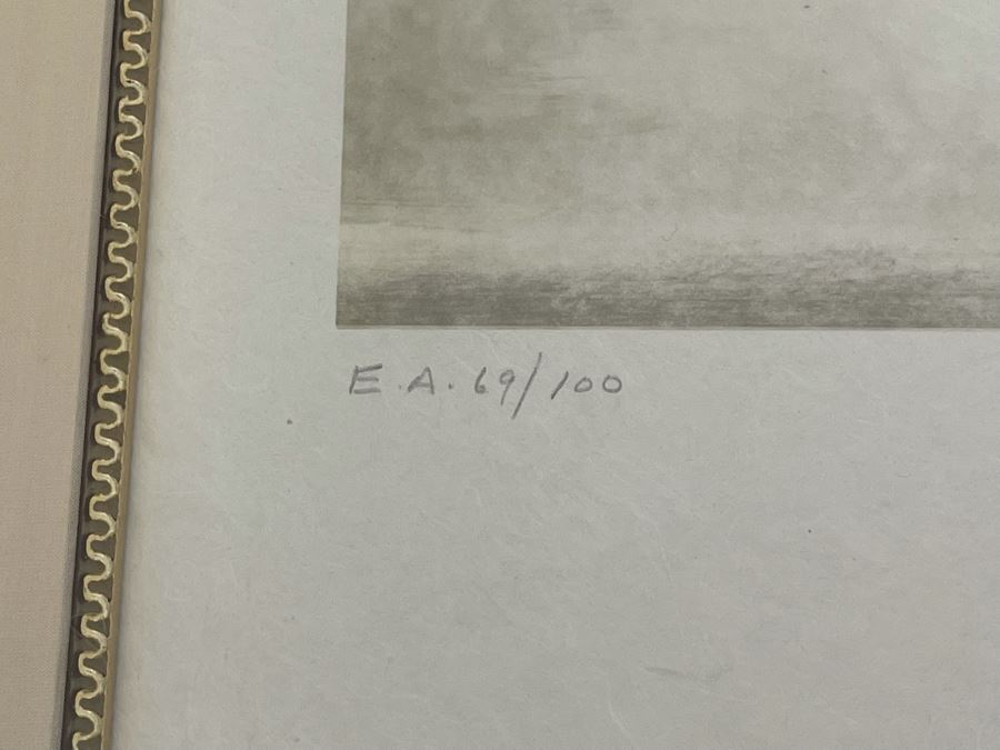 Salvador Dali (1904-1989) Hand Signed 3-D Stereoscopic Lithograph On Japon Paper Titled 'Christ Of Gala' Limited Edition EA 69/100 In Custom Frame 56 X 38 Appraised $6,600 In 1987 With Certificate Of Authenticity - See Photos [Photo 7]