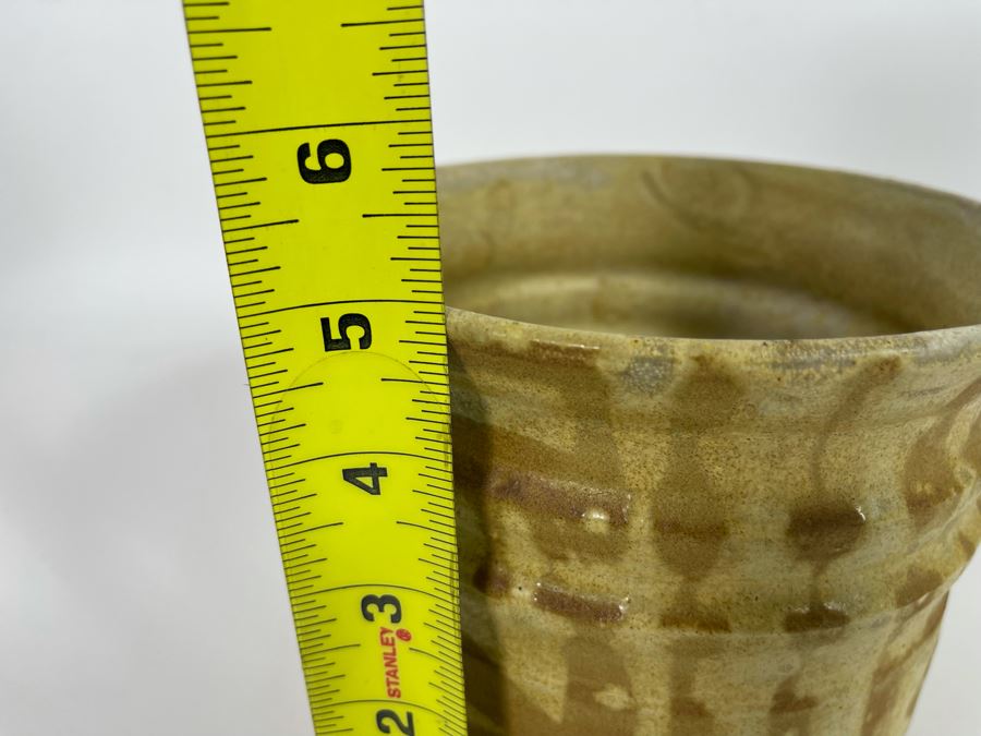 JUST ADDED - Janka McClatchey Mid-Century Modern Studio Pottery Signed Janka 6.5W X 5H [Photo 12]