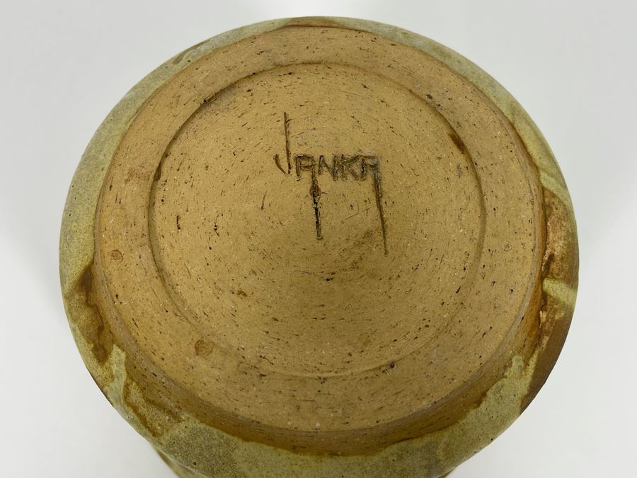 JUST ADDED - Janka McClatchey Mid-Century Modern Studio Pottery Signed Janka 6.5W X 5H [Photo 9]