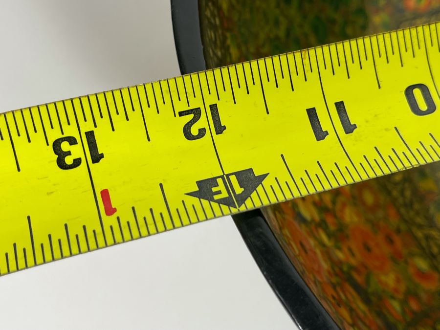 JUST ADDED - Impressive Hand Painted Indian Bowl 12R X 4.5H [Photo 19]