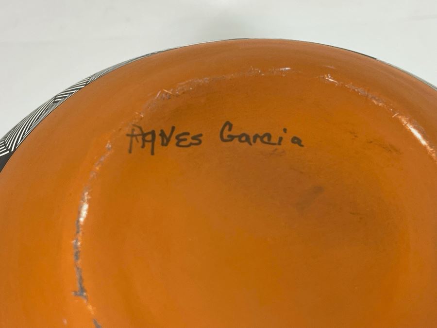 JUST ADDED - Large Vintage Native American Acoma Pottery Signed Garcia 9W X 7.5H [Photo 11]