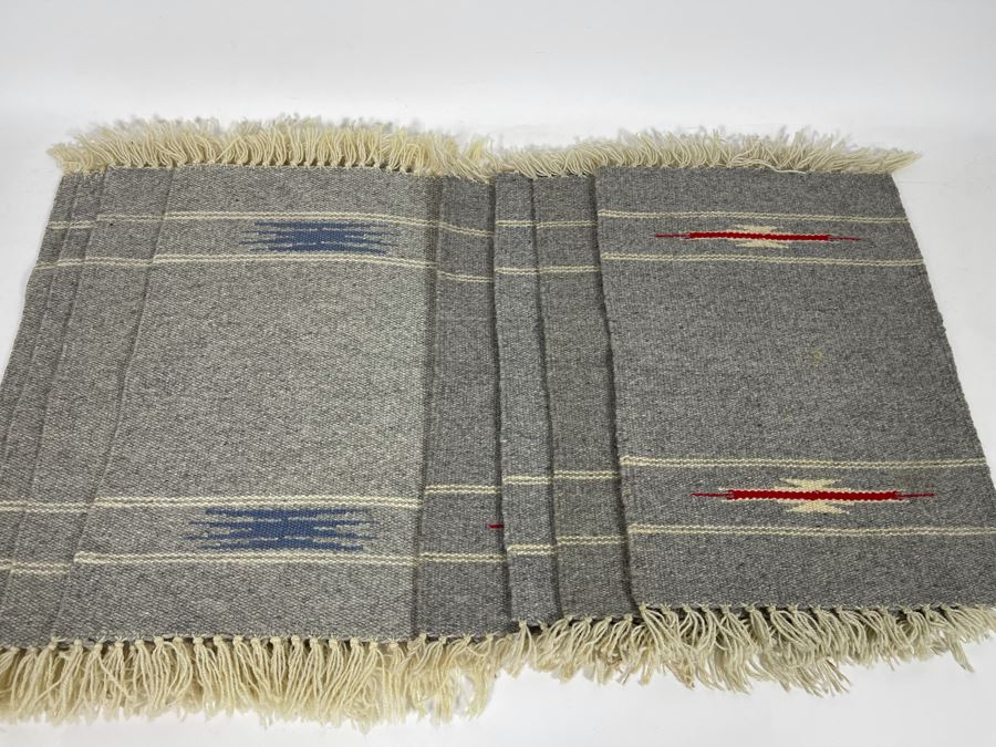 JUST ADDED - Eight Hand Woven Wool Place Mats From New Mexico 12 X 17 [Photo 3]