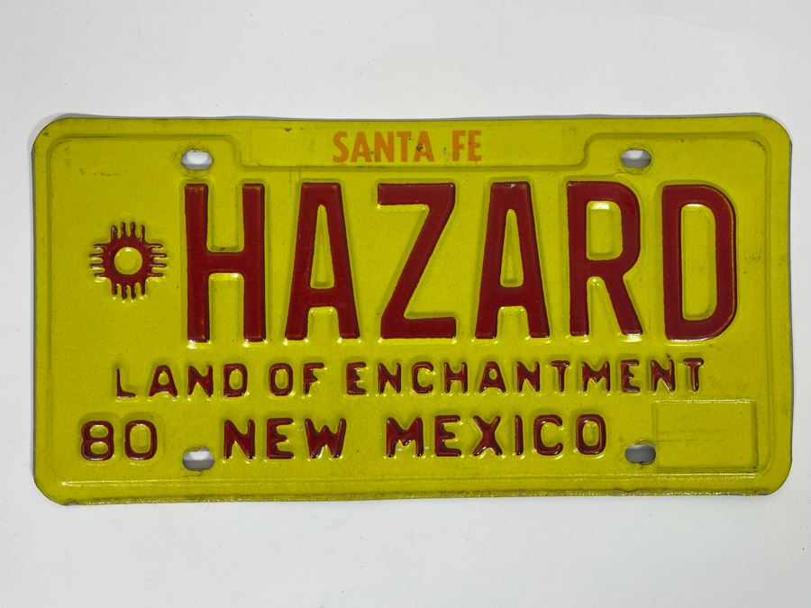 JUST ADDED - Santa Fe New Mexico License Plate Hazard Land Of Enchantment [Photo 2]
