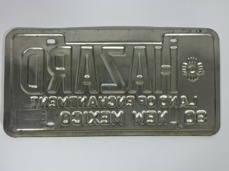 JUST ADDED - Santa Fe New Mexico License Plate Hazard Land Of Enchantment [Photo 3]