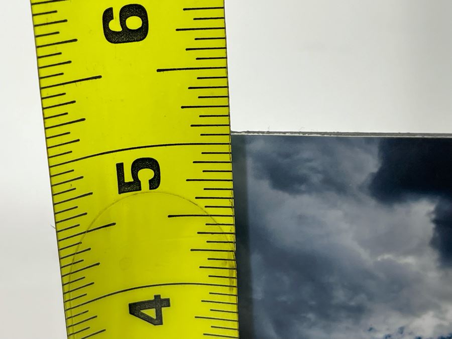 JUST ADDED - Small Hand Signed Henry Sautter Photograph Of Sedona Arizona Courthouse Butte Clouds 7 X 5 With Display Stand [Photo 7]