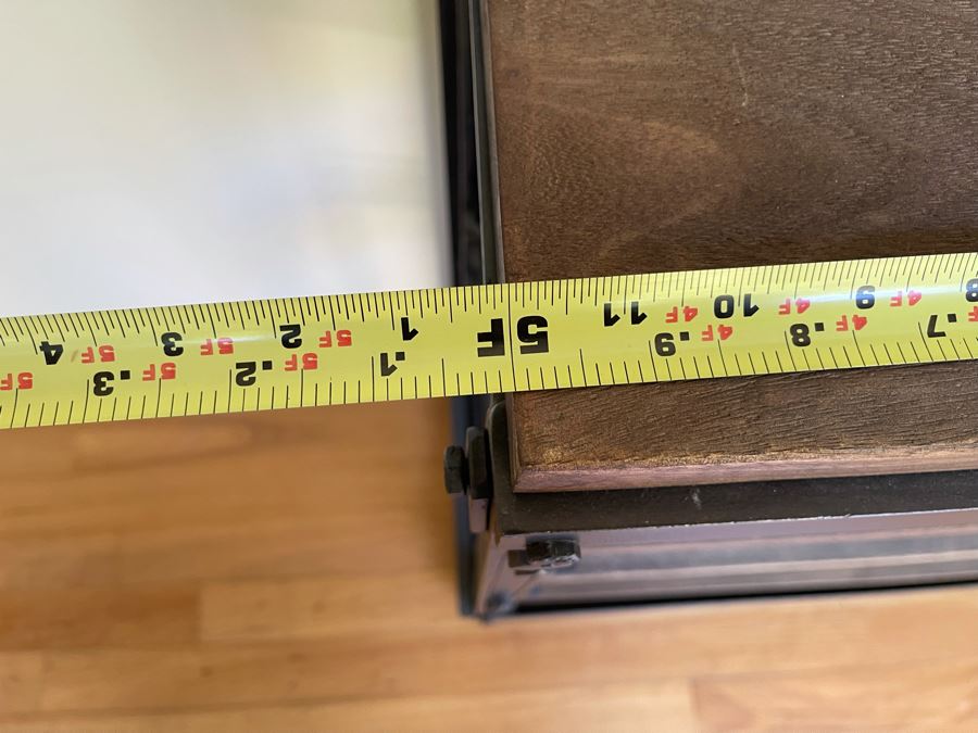 JUST ADDED - Restoration Hardware Wood And Metal Bookshelf 60W X 14D X 36H [Photo 6]