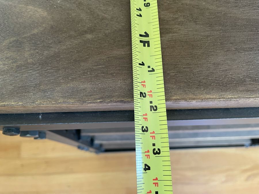 JUST ADDED - Restoration Hardware Wood And Metal Bookshelf 60W X 14D X 36H [Photo 7]