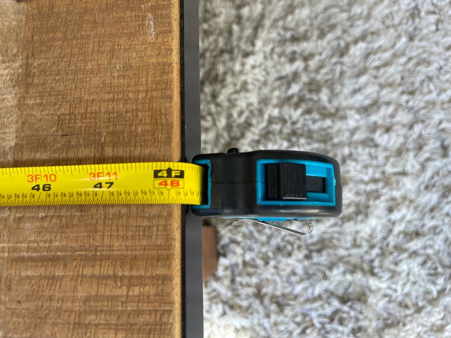 JUST ADDED - Wood And Metal 2-Tier Coffee Table 48W X 30D X 18H [Photo 6]