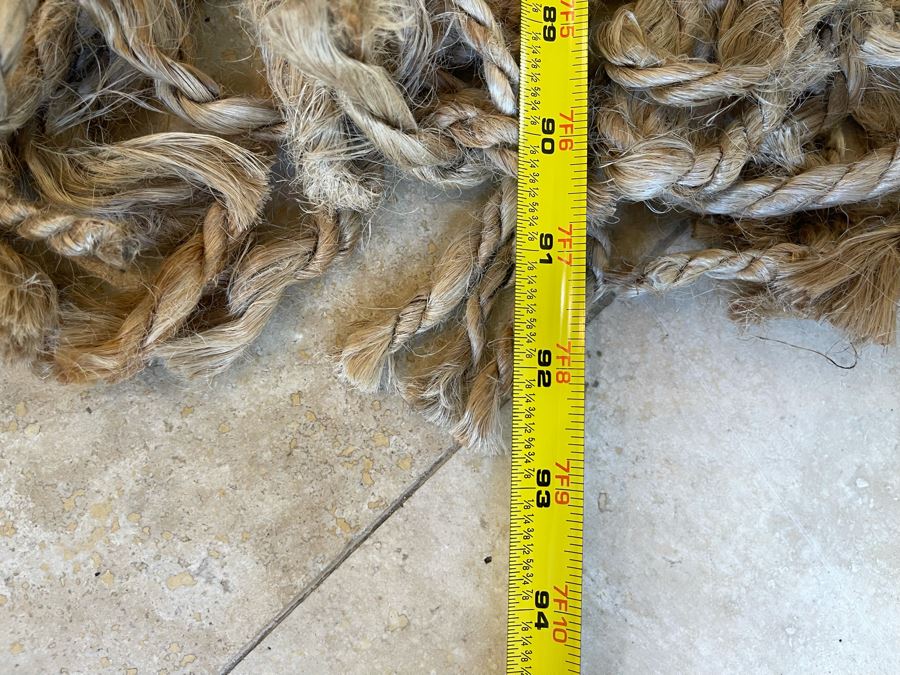 JUST ADDED - Jute Boucle Fringe Area Rug 5' X 7' [Photo 7]