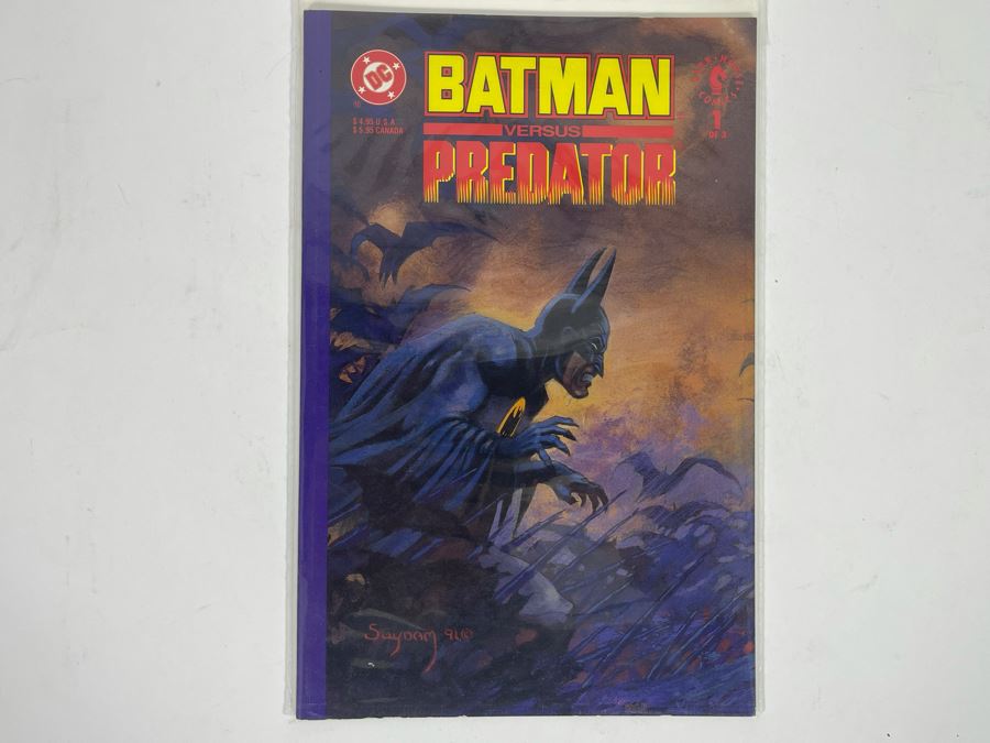 DC Batman Versus Predator Graphic Novel Comic Book #1 [Photo 1]