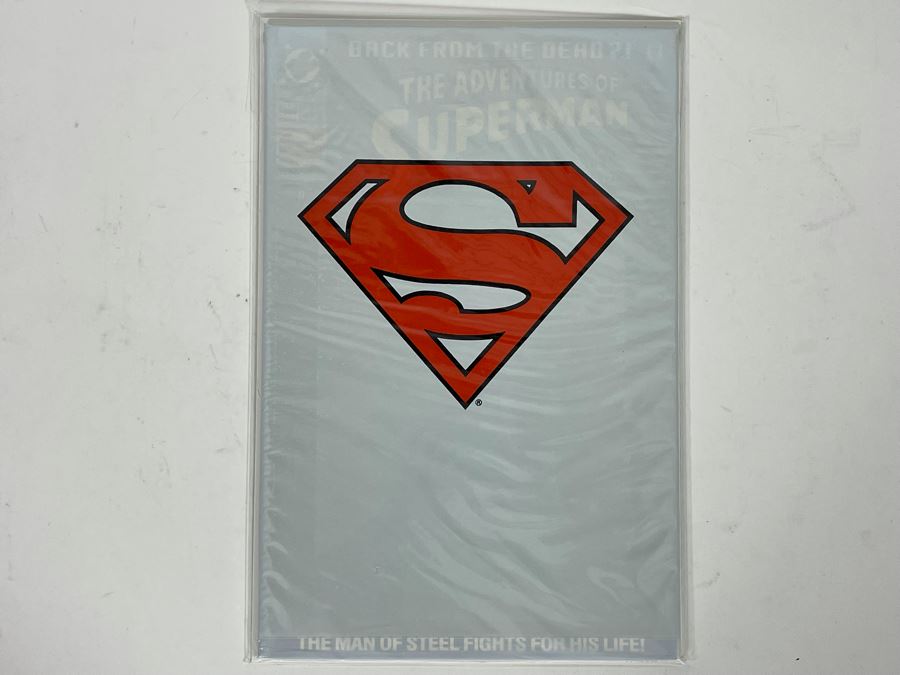 DC The Adventures Of Superman #500 Sealed White Poly Bag Comic Book	 [Photo 1]