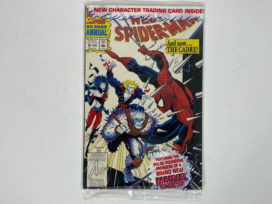 Sealed Web Of Spider-Man #9 Comic Book With Trading Card