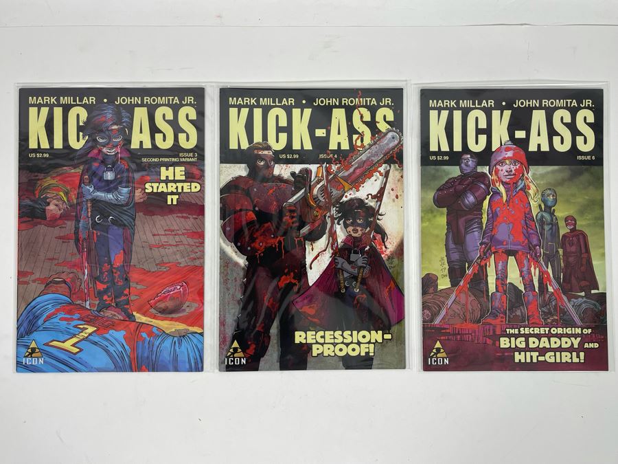 Kick-Ass #3,4,6 Comic Books [Photo 1]