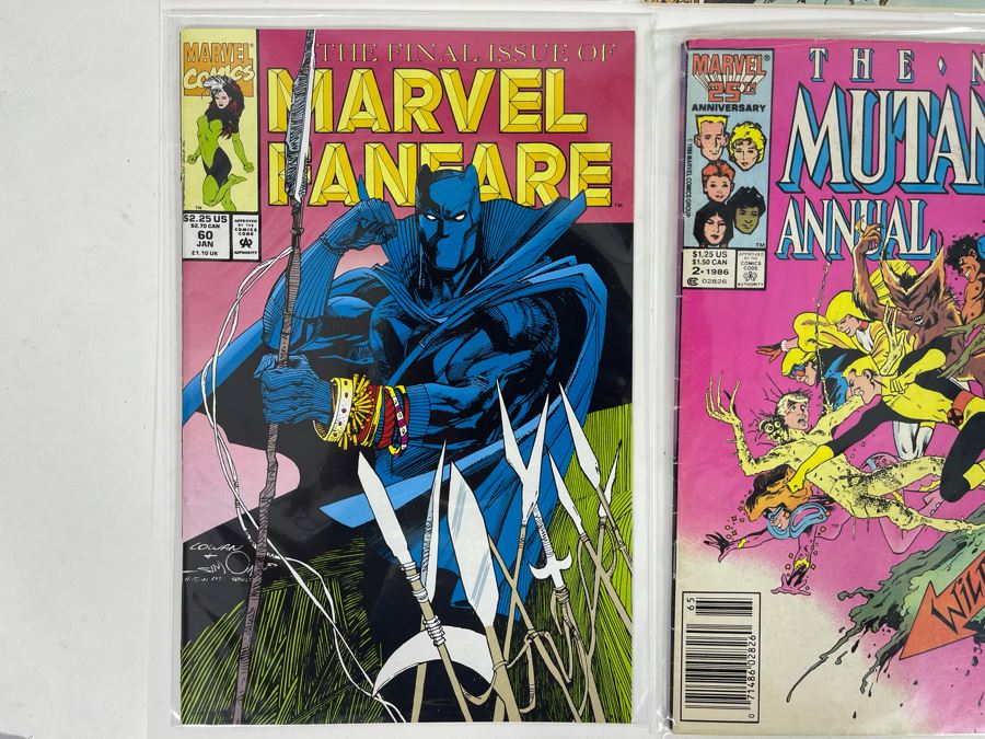 Eight Vintage Marvel Comic Books: Thor, Marvel Fanfare, Master Of Kung Fu, The New Mutants, Elf Quest [Photo 7]