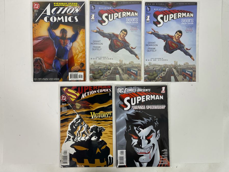 Six DC Superman Comic Books [Photo 2]