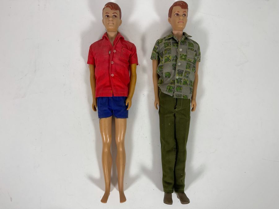 Pair Of Early Vintage 1960s Allan Barbie Dolls (He’s Ken’s Buddy) [Photo 3]