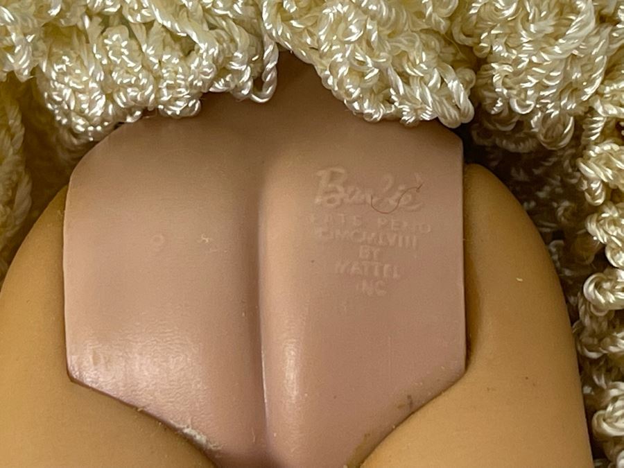 Vintage Early Sixties Barbie Doll Marked Barbie Pats Pend C MCMLVIII By Mattel Inc [Photo 13]
