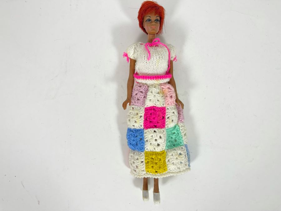 Vintage Julia Barbie Doll Marked C 1966 Mattel Inc Us Patented US Pat Pend Made In Japan [Photo 3]