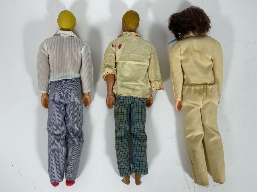Three Vintage Early Sixties Ken Barbie Dolls Marked (2) 1088-0500 5 C Mattel Inc 1968 Hong Kong And (1) 1088-0500 6 C Mattel Inc 1968 Hong Kong [Photo 9]
