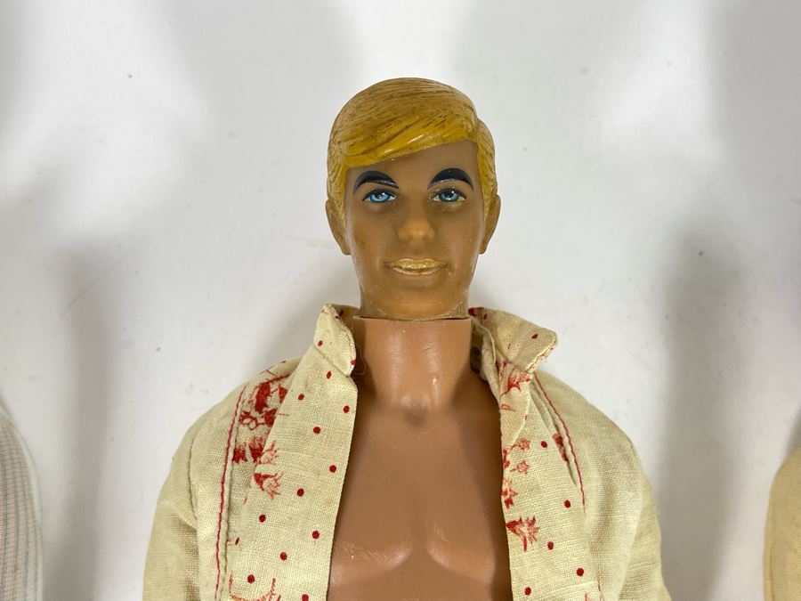 Three Vintage Early Sixties Ken Barbie Dolls Marked (2) 1088-0500 5 C Mattel Inc 1968 Hong Kong And (1) 1088-0500 6 C Mattel Inc 1968 Hong Kong [Photo 6]