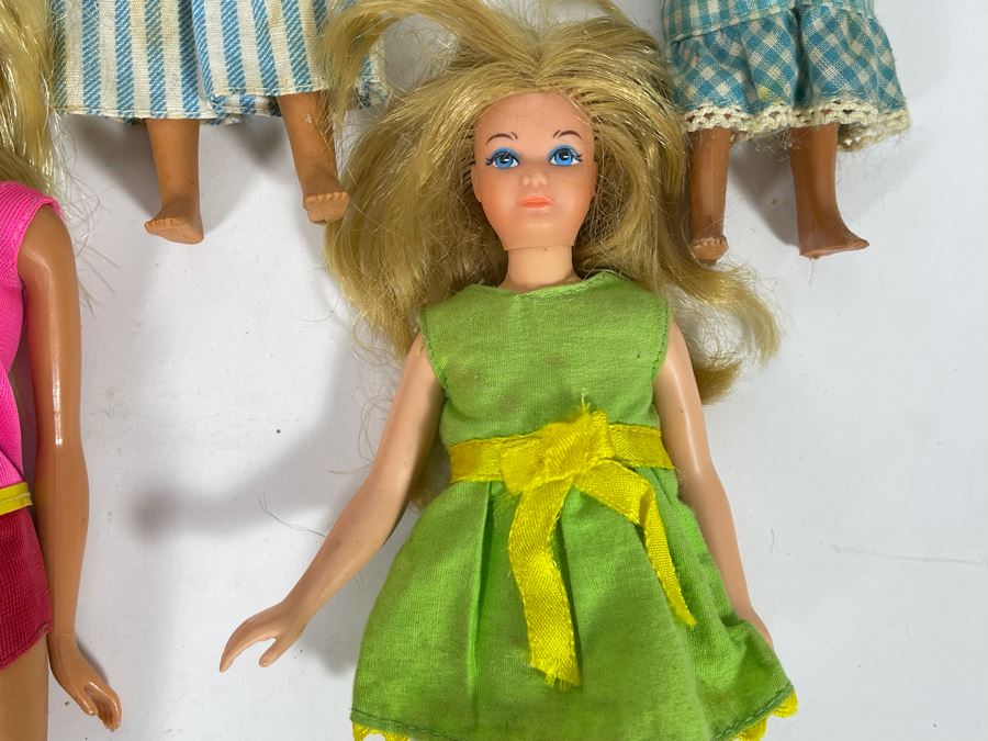 Collection Of Nine Mattel Barbie Dolls: (3) Marked Skipper C 1963 Mattel, Inc - See Photos For Markings [Photo 9]