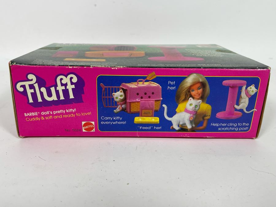 Pair Of New Old Stock Vintage 1982 Fluff Barbie Dolls Cuddly Kitten