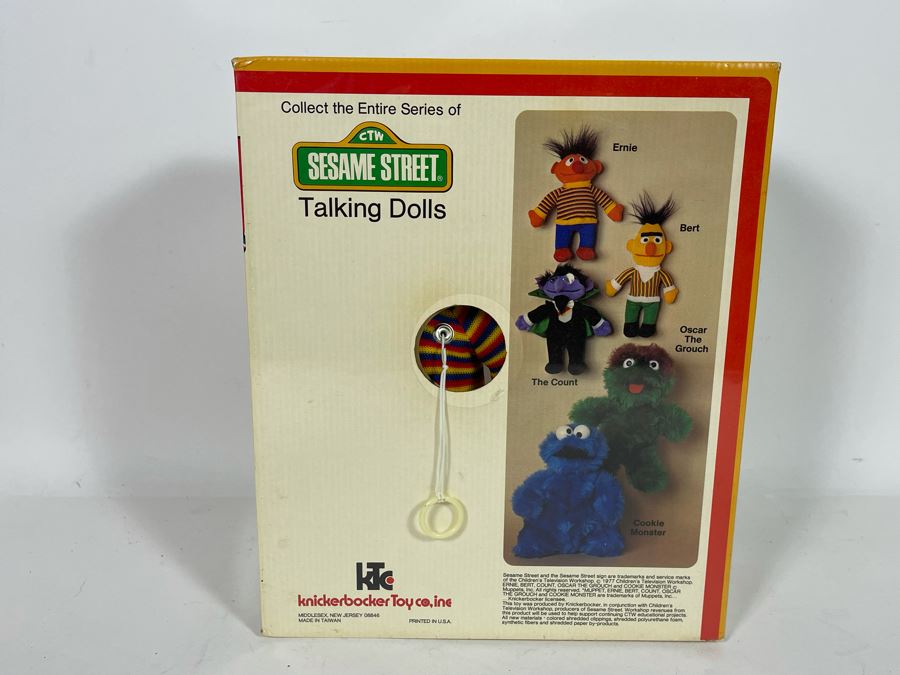 Knickerbocker Sesame Street Talking Ernie Dolls New In Box Featuring A Jim Henson Muppet Character [Photo 4]