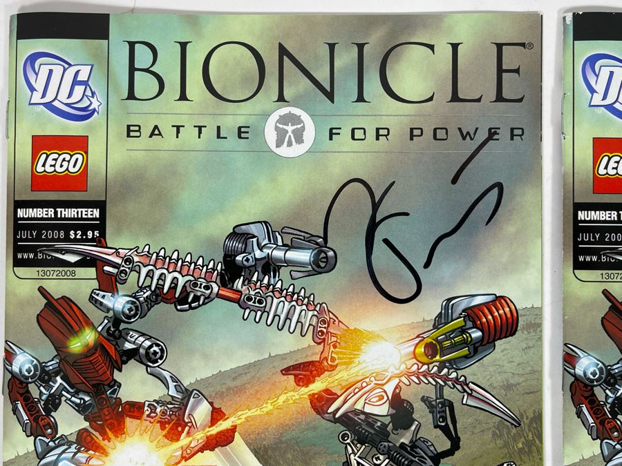 Pair Of Signed Bionicle Battle For Power #13 Comic Books