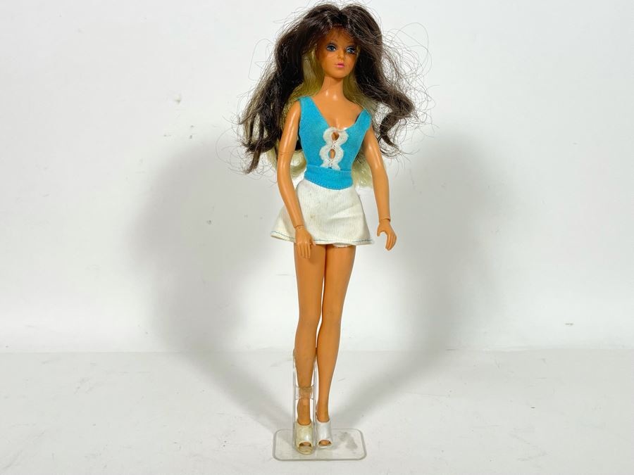 Vintage 1976 Ideal Tuesday Taylor Swivel Scalp Change Hair Color [Photo 3]