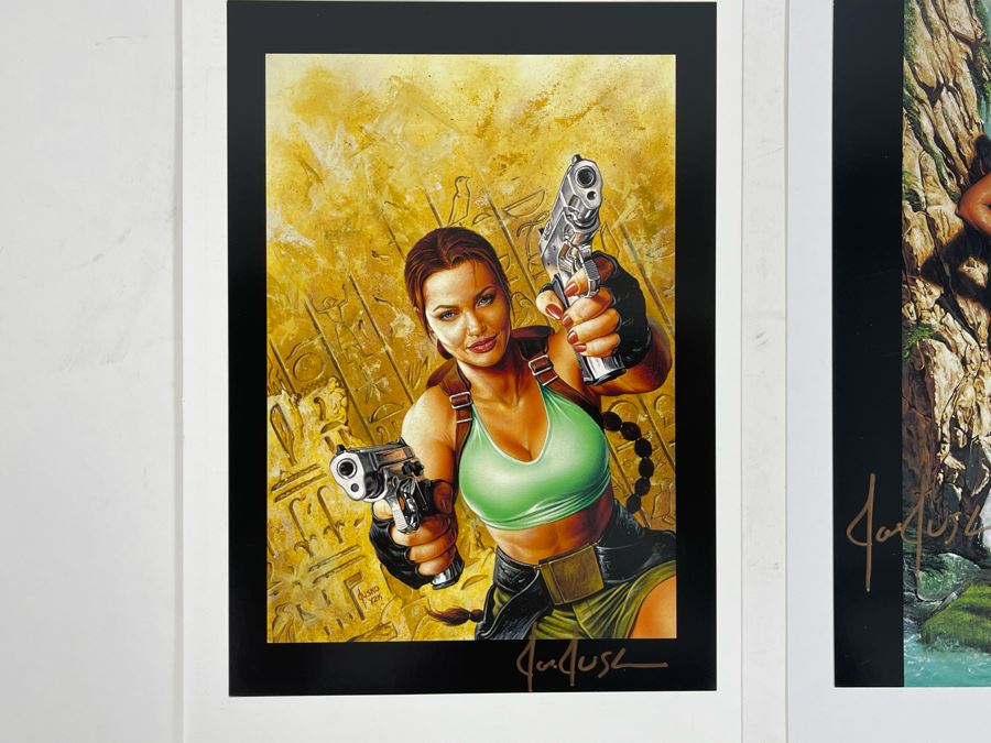 Pair Of Hand Signed Joe Jusko Prints 6.5 X 8.5 [Photo 2]