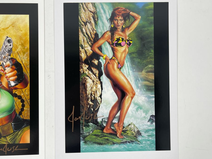 Pair Of Hand Signed Joe Jusko Prints 6.5 X 8.5 [Photo 5]