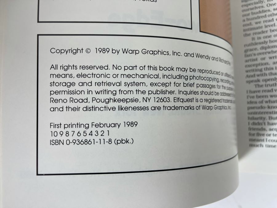 Signed Elf Quest Graphic Novel Book Six: The Secret Of Two-Edge And Elf Quest Comic Book #17 [Photo 5]