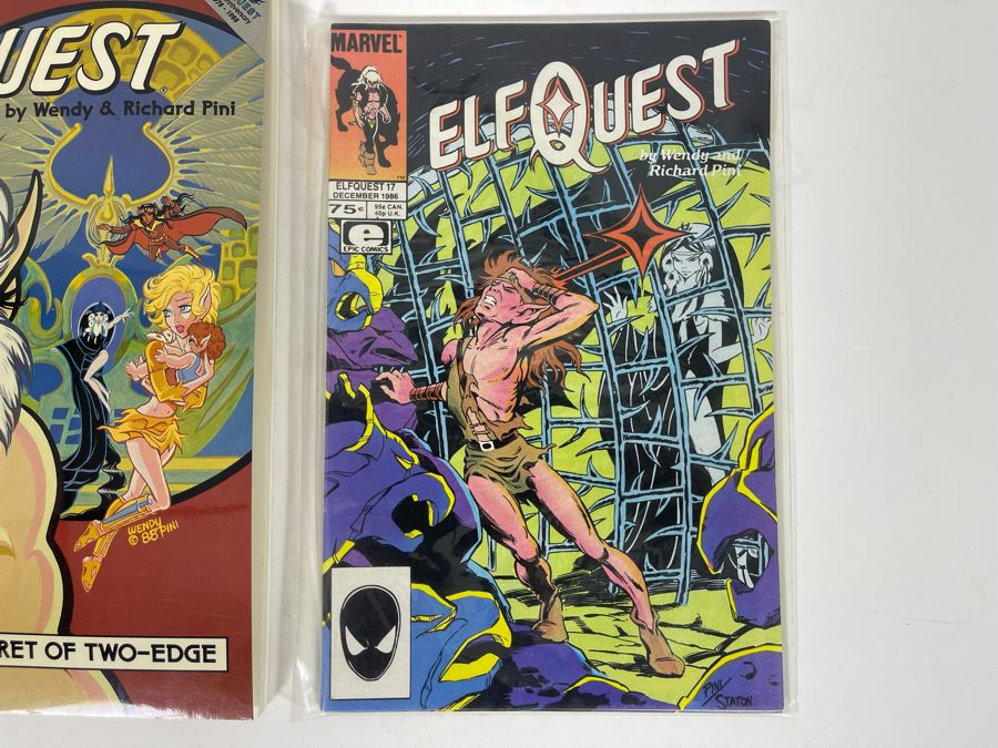 Signed Elf Quest Graphic Novel Book Six: The Secret Of Two-Edge And Elf Quest Comic Book #17 [Photo 6]