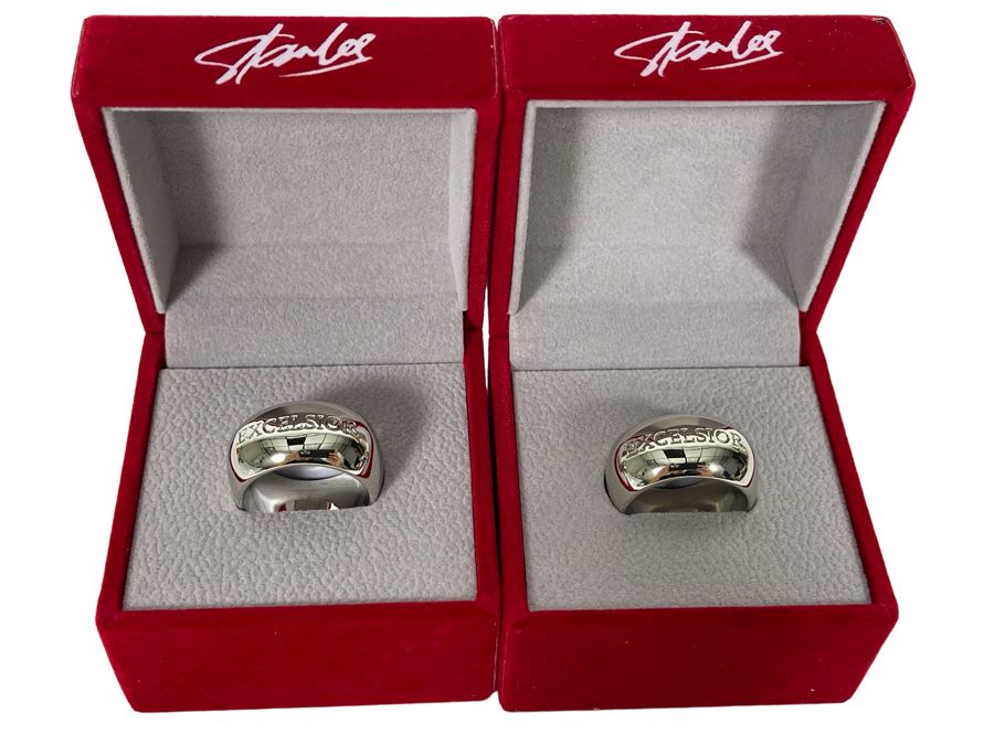 Pair Of New Stan Lee Excelsior Rings [Photo 1]