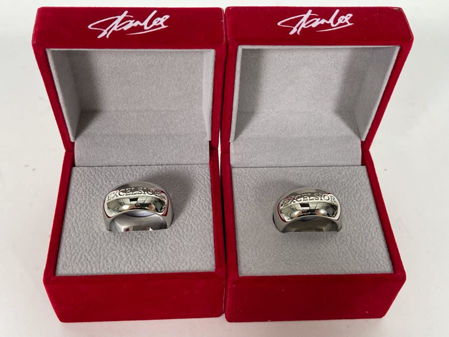 Pair Of New Stan Lee Excelsior Rings [Photo 2]