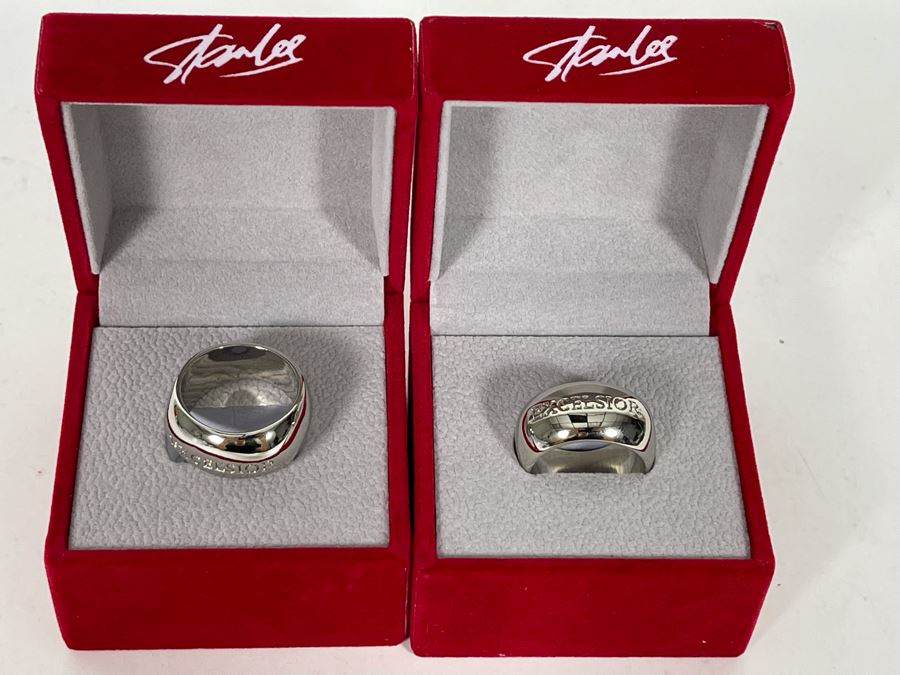 Pair Of New Stan Lee Excelsior Rings [Photo 5]