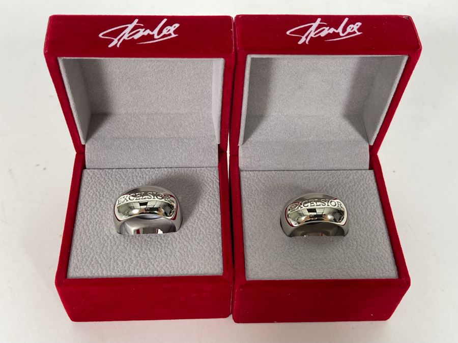 Pair Of New Stan Lee Excelsior Rings [Photo 3]