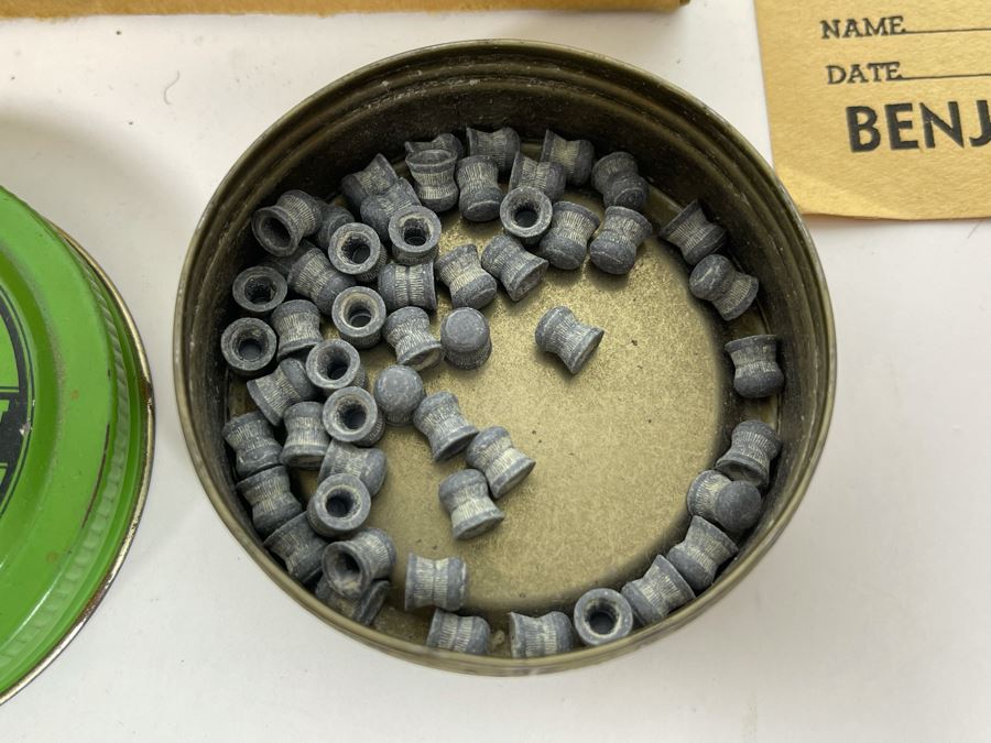 Collectible Vintage Benjamin Target Pistol Model 132 BB Gun With Original Box And Pellets [Photo 16]