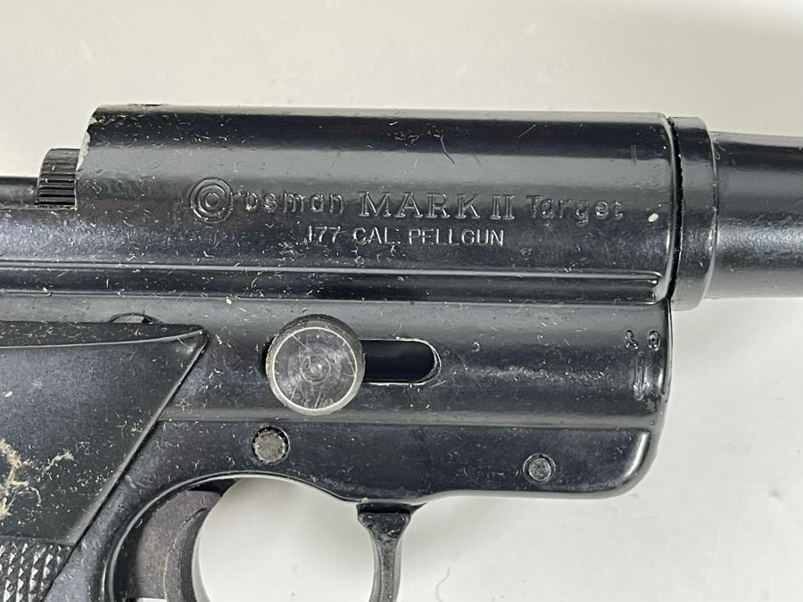 Collectible Vintage Crosman Mark II Pellgun Target Pistol BB Gun With Original Box [Photo 7]