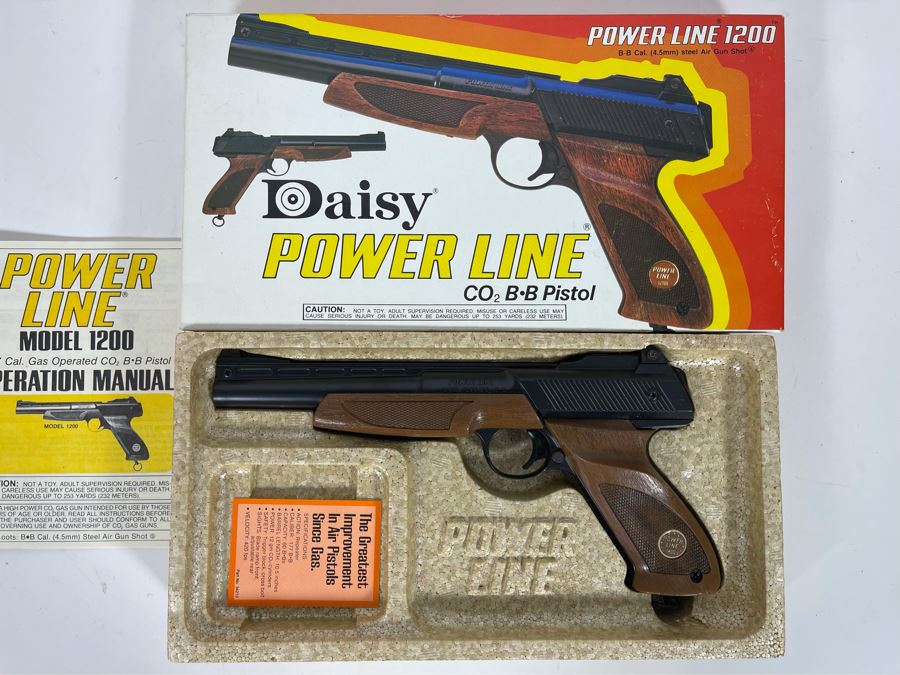 Collectible Vintage Daisy Power Line 1200 CO2 BB Pistol With Original Box [Photo 3]