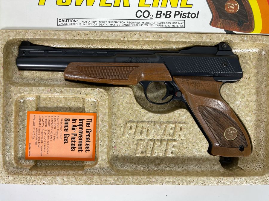 Collectible Vintage Daisy Power Line 1200 CO2 BB Pistol With Original Box [Photo 4]