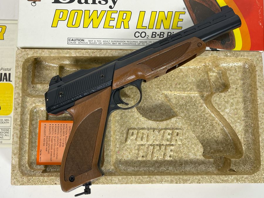 Collectible Vintage Daisy Power Line Co Bb Pistol With Original Box