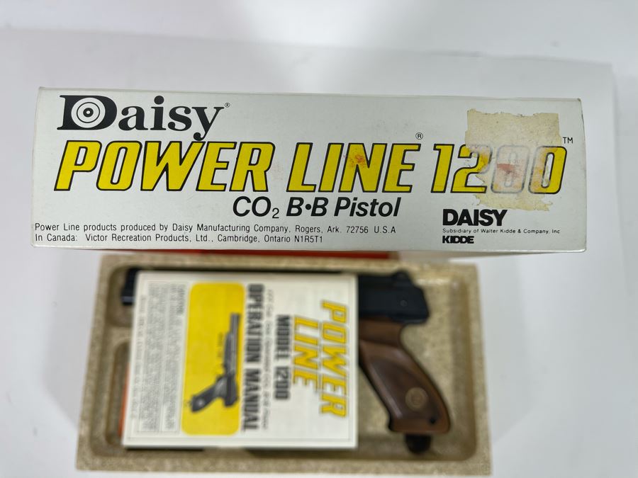 Collectible Vintage Daisy Power Line 1200 CO2 BB Pistol With Original Box [Photo 12]