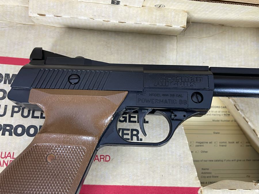 Collectible Vintage Crosman Air Guns Automatic BB Pistol Model 1600 Powermatic With Original Box [Photo 8]