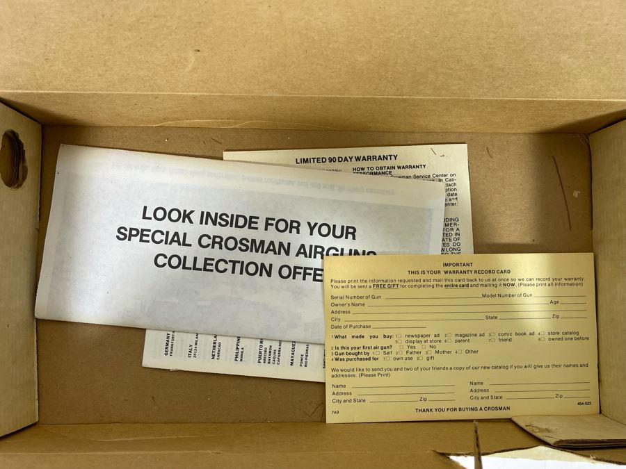 Collectible Vintage Crosman Air Guns Automatic BB Pistol Model 1600 Powermatic With Original Box [Photo 7]