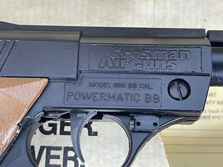 Collectible Vintage Crosman Air Guns Automatic BB Pistol Model 1600 Powermatic With Original Box [Photo 9]