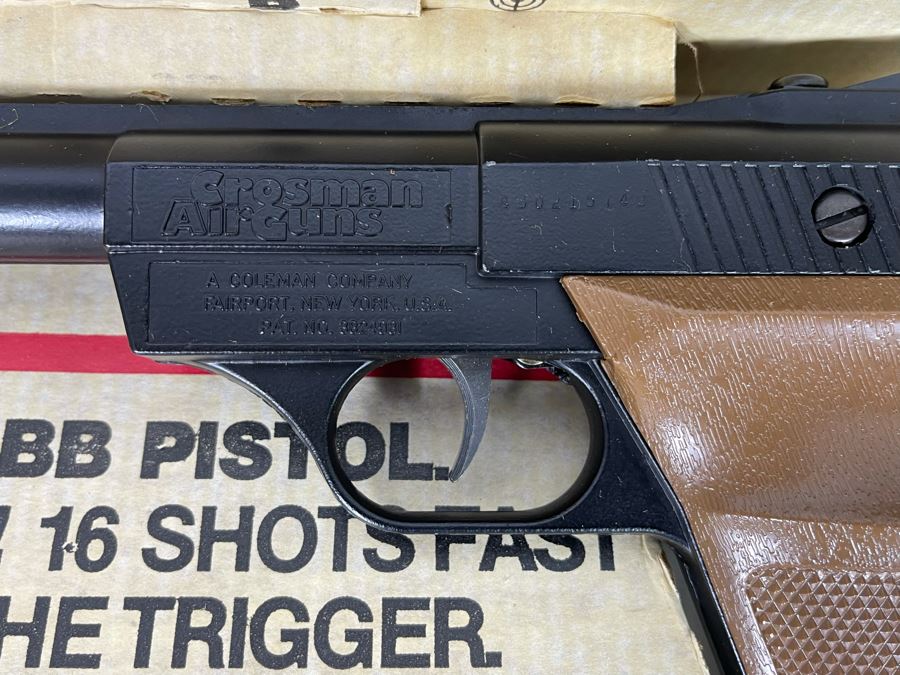 Collectible Vintage Crosman Air Guns Automatic BB Pistol Model 1600 Powermatic With Original Box [Photo 6]